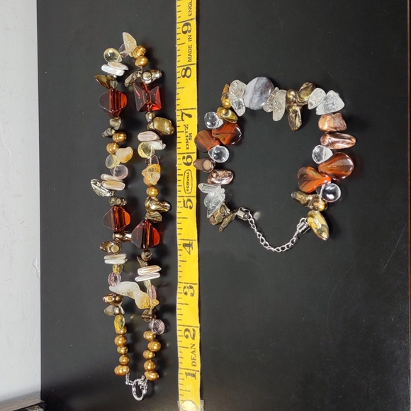 Fun Beaded Necklace and Coordinating Bracelet - Picture 6 of 7